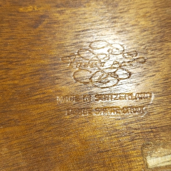 Antique Beautiful Wood Music Handcrafted Jewelry Box Made In Switzerland - Picture 9 of 16